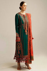 MARJAAN - 3PC EMBROIDERED SHIRT WITH EMBROIDERED DUPATA AND TROUSER - RB11191