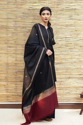 DYOT - 3PC DHANAK EMBROIDERED SHIRT WITH DHANAK SHAWL AND TROUSER - RB11154