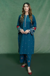 URGE - 3PC LAWN EMBROIDERED SHIRT WITH PRINTED DUPATTA AND TROUSER- RB11127