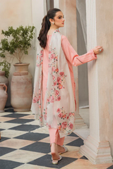 ZIVA - 3PC LAWN EMBROIDERED SHIRT WITH PRINTED DUPATTA AND TROUSER - RB11053