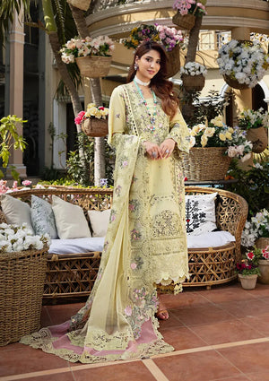 ELAF - 3PC EMBROIDERED SHIRT WITH KHADDI NET DUPATTA AND TROUSER - RB11200