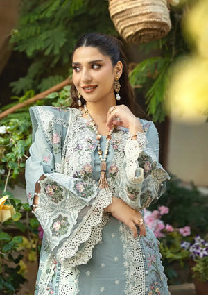 ELAF - 3PC EMBROIDERED SHIRT WITH KHADDI NET DUPATTA AND TROUSER - RB11201