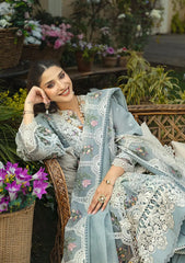 ELAF - 3PC EMBROIDERED SHIRT WITH CHIFFON DUPATTA AND TROUSER - RB11201