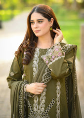 LIBAAS - 3PC EMBROIDERED SHIRT WITH CHIFFON DUPATTA AND TROUSER - RB11205