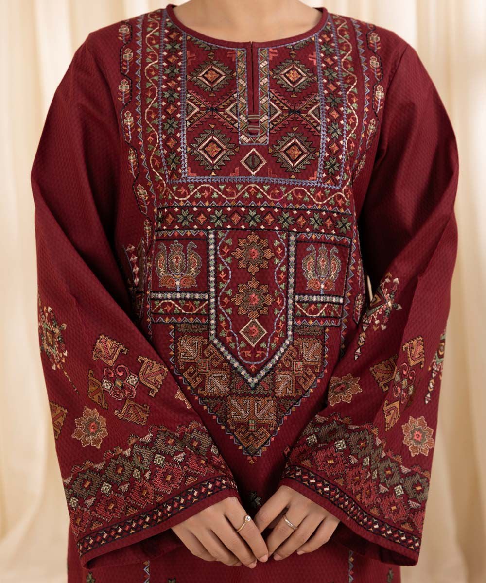 SAPPHIRE - 3PC LAWN EMBROIDERED SHIRT WITH CHIFFON DUPATTA AND TROUSER - RB11214