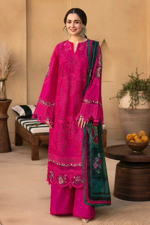 SAIRA RIZWAN- 3PC EMBROIDERED SHIRT WITH PRINTED DUPATTA AND TROUSER - RB11222