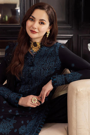 ASIM JOFA- 3PC EMBROIDERED SHIRT WITH CHIFFON DUPATTA AND TROUSER - RB11225