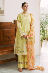 ZARA SHAH JAHAN - 3PC LAWN EMBROIDERED SHIRT WITH PRINTED DUPATTA AND TROUSER - RB11063