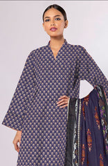 BAKHIYA - 3PC LAWN PRINTED SHIRT WITH LAWN PRINTED DUPATTA AND TROUSER - RB1107