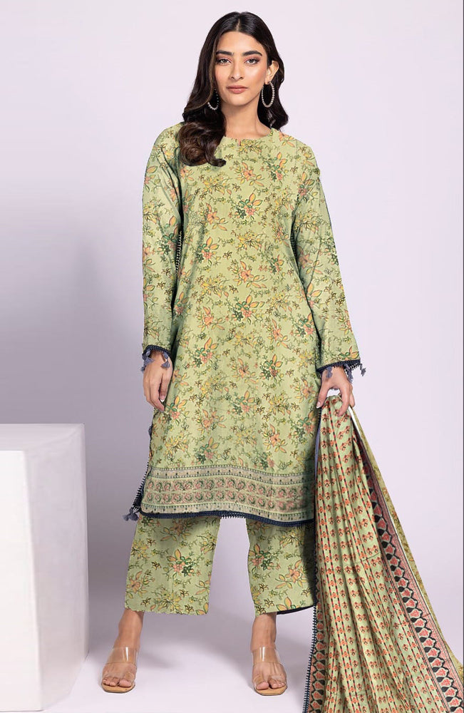 BAKHIYA - 3PC LAWN PRINTED SHIRT WITH LAWN PRINTED DUPATTA AND TROUSER - RB11010