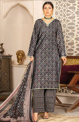 BAKHIYA - 3PC LAWN PRINTED SHIRT WITH LAWN PRINTED DUPATTA AND TROUSER - RB11015