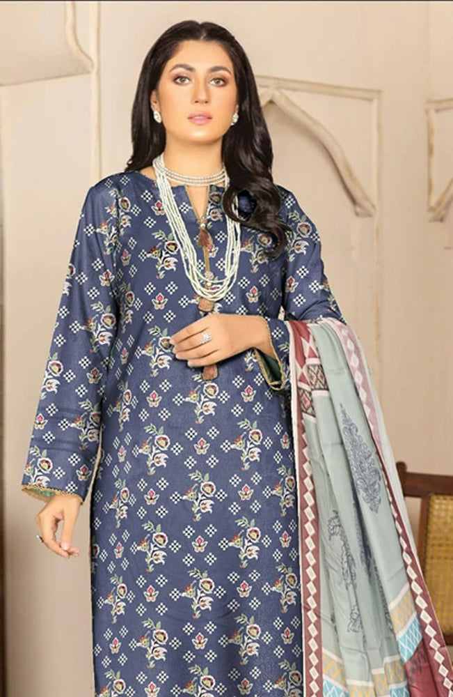 BAKHIYA - 3PC LAWN PRINTED SHIRT WITH LAWN PRINTED DUPATTA AND TROUSER - RB11018