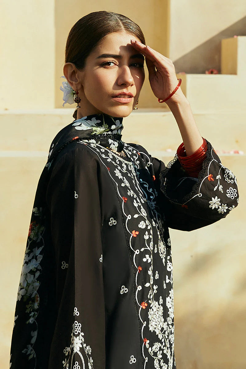 CROSS STITCH - 3PC LAWN EMBROIDERED SHIRT WITH VOIL PRINTED DUPATTA AND TROUSER - RB11075