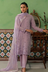 CROSS STITCH - 3PC LAWN EMBROIDERED SHIRT WITH CHIFFON EMBROIDERED DUPATTA AND TROUSER - RB11078