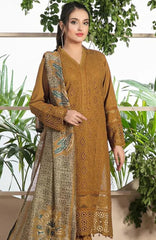 JAZMIN - 3PC LAWN EMBROIDERED SHIRT WITH CHIFFON EMBROIDERED DUPPATA AND TROUSER