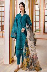 BATIK - 3PC LAWN EMBROIDERED SHIRT WITH CHIFFON EMBROIDERED DUPPATA AND TROUSER