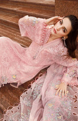 MARIA B - 3PC LAWN EMBROIDERED SHIRT WITH ORGANZA EMBROIDERED DUPPATA AND TROUSER