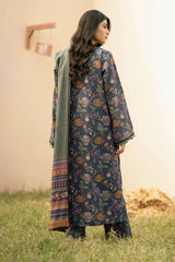 BAROQUE - 3PC KHADDAR PRINTED SHIRT WITH KHADDAR PRINTED DUPATTA AND TROUSER