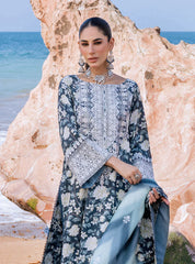 ZAINAB CHOTTANI - 3PC LAWN PRINTED SHIRT WITH LAWN PRINTED DUPATTA AND TROUSER - RB1101