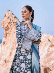 ZAINAB CHOTTANI - 3PC LAWN PRINTED SHIRT WITH LAWN PRINTED DUPATTA AND TROUSER - RB1101