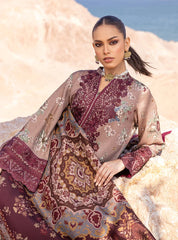 ZAINAB CHOTTANI - 3PC LAWN PRINTED SHIRT WITH LAWN PRINTED DUPATTA AND TROUSER - RB1103