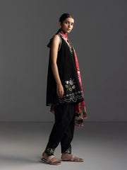 ZARA SHAHJAHAN - 3PC EMBROIDERED SHIRT WITH CHIFFON DUPATTA AND TROUSER - RB11211