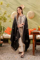 BATIK - 3PC LAWN EMBROIDERED SHIRT WITH CHIFFON EMBROIDERED DUPATTA AND TROUSER - RB11031