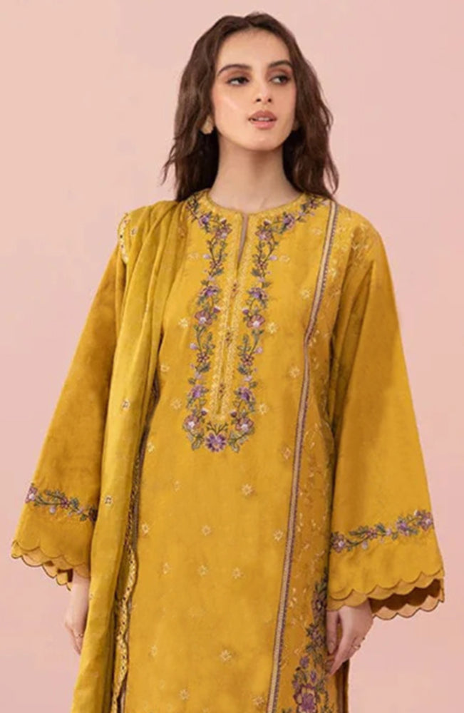 SAPPHIRE - 3PC LAWN EMBROIDERED SHIRT WITH CHIFFON EMBROIDERED DUPATTA AND TROUSER - RB11042