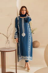 MIRANA - 3PC EMBROIDERED SHIRT WITH CHIFFON DUPATTA AND TROUSER - RB11196