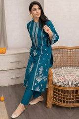 URGE - 2PC EMBROIDERED SHIRT WITH EMBROIDERED PATCHES AND TROUSER - RB11194