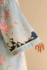 COCO BY ZARA SHAH JAHAN - 3PC PRINTED TANA DORA SHIRT WITH VOIL PRINTED DUPATTA- RB11120