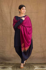 AISLING - 3PC DHANAK EMBROIDERED SHIRT WITH PRINTED SHAWL - RB11244