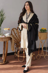 AISLING - 3PC DHANAK EMBROIDERED SHIRT WITH DHANAK SHAWL AND TROUSER- RB11246
