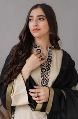 AISLING - 3PC DHANAK EMBROIDERED SHIRT WITH DHANAK SHAWL AND TROUSER- RB11246
