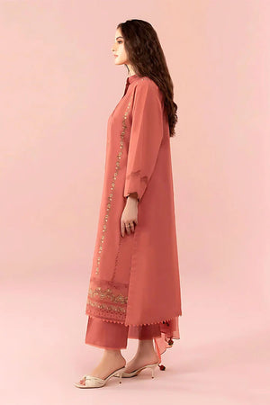 SAPPHIRE - 3PC DHANAK EMBROIDERED SHIRT WITH CHIFFON EMBROIDERED DUPATTA AND TROUSER - RB11251