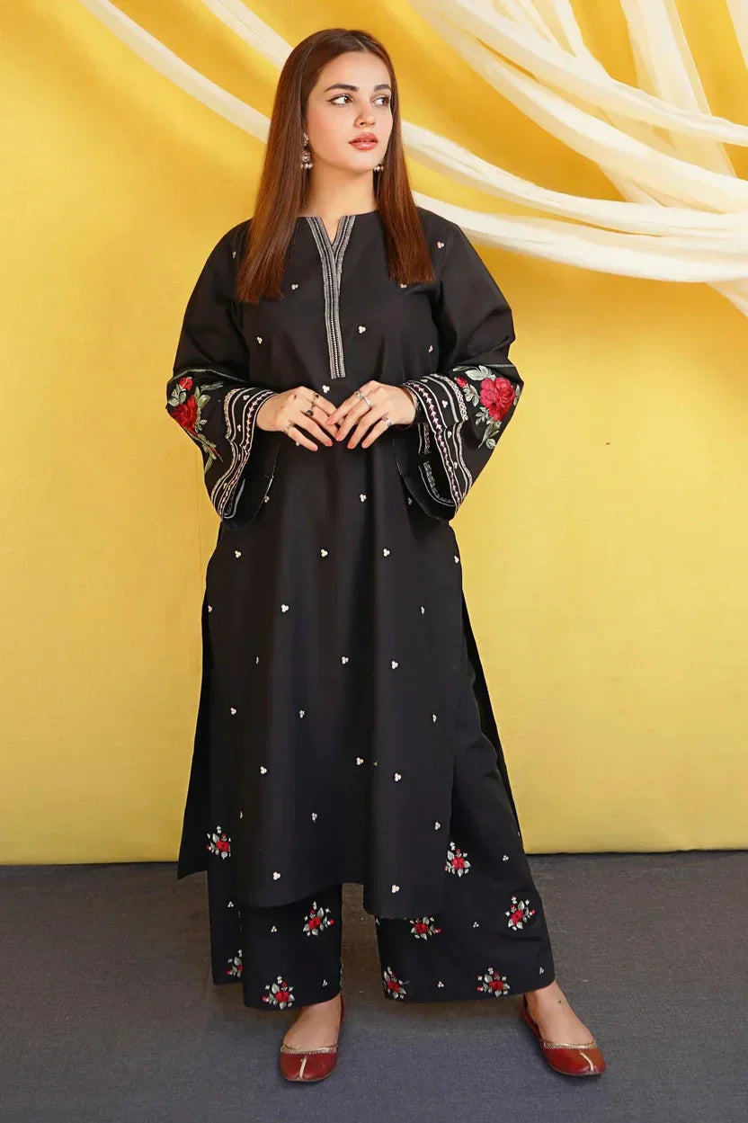 URGE - 2PC EMBROIDERED SHIRT WITH EMBROIDERED TROUSER - RB11193