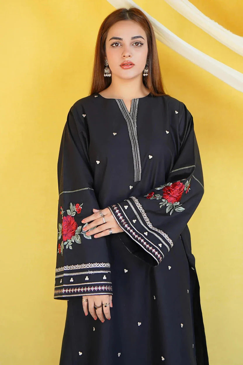 URGE - 2PC EMBROIDERED SHIRT WITH EMBROIDERED TROUSER - RB11193