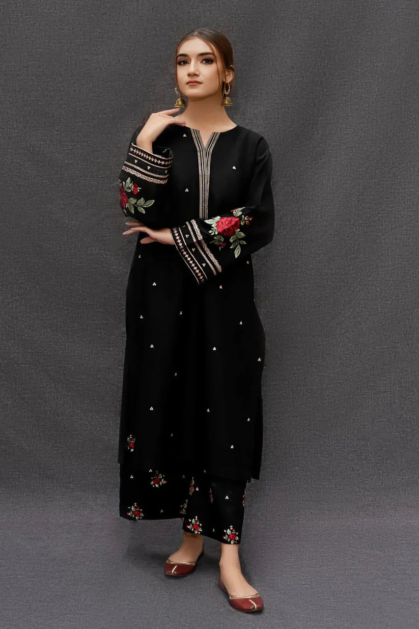 URGE - 3PC LAWN EMBROIDERED SHIRT WITH PRINTED DUPATTA AND TROUSER- RB11128