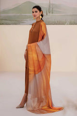 NATASHA KAMAL - 3PC DYED LAWN SHIRT WITH CHIFFON DUPATA AND TROUSER - RB11158