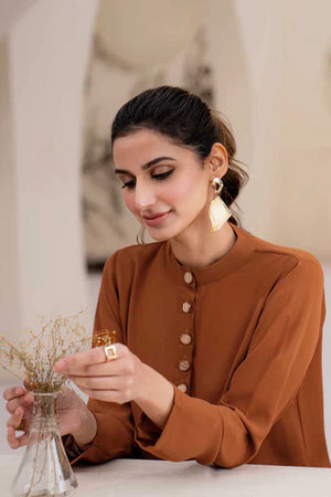 NATASHA KAMAL - 3PC DYED LAWN SHIRT WITH CHIFFON DUPATA AND TROUSER - RB11158