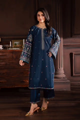 BATIK - 2PC EMBROIDERED SHIRT WITH EMBROIDERED PATCHES AND TROUSER - RB11160