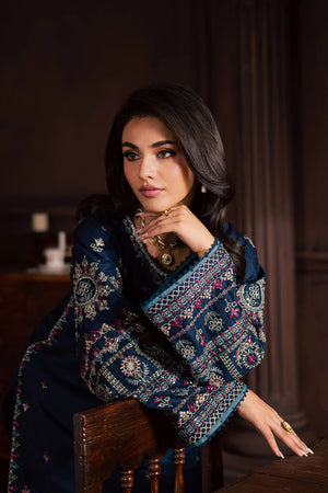 BATIK - 2PC EMBROIDERED SHIRT WITH EMBROIDERED PATCHES AND TROUSER - RB11160