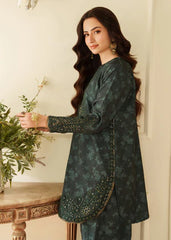 MOHAGNI - 3PC PRINTED SHIRT WITH PATCHES AND CHIFFON DUPATA AND TROUSER - RB11178