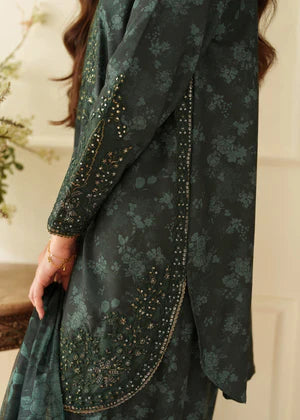 MOHAGNI - 3PC PRINTED SHIRT WITH PATCHES AND CHIFFON DUPATA AND TROUSER - RB11178