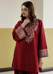 URGE - 2PC EMBROIDERED SHIRT WITH EMBROIDERED SLEEVES AND TROUSER - RB11162