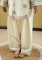 URGE - 2PC EMBROIDERED SHIRT WITH EMBROIDERED PATCHES AND TROUSER - RB11163